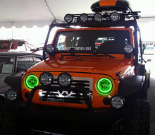 Load image into Gallery viewer, Oracle 07-17 Jeep Wrangler Surface Mount LED Headlight Halo Kit - Green