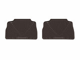 WeatherTech 24-26 BMW X6 Competition 2nd Row Rear All-Weather Floor Mats - Cocoa