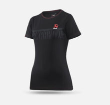 Load image into Gallery viewer, Akrapovic Womens Corpo T-Shirt Black - XS