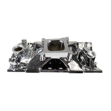 Load image into Gallery viewer, Edelbrock Chevy SB Victor Jr. 23 Degree Intake Manifold - Chrome Plasma Finish