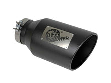 Load image into Gallery viewer, aFe Power Universal 5in Inlet 8in Outet MACH Force-XP Clamp-On Exhaust Tip - Black