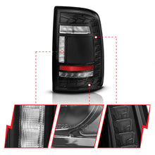Load image into Gallery viewer, ANZO 19-24 RAM 2500/3500 Full LED Tail Lights SeqSig Black - Pair
