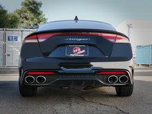 Load image into Gallery viewer, aFe Gemini XV 3in to Dual 2-1/2in 304 SS Cat-Back Exhaust w/ Cut-Out 18-21 Kia Stinger L4-2.0L (t)