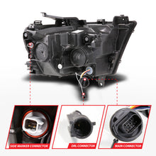 Load image into Gallery viewer, ANZO 19-24 RAM 1500 (New Body/OE Halogen) Full LED Proj Headlights DRL/SeqSig Black - Driver Side