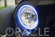 Load image into Gallery viewer, Oracle 7in Round Surface Mount LED Headlight Halo Kit - Blue