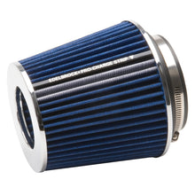 Load image into Gallery viewer, Edelbrock Air Filter Pro-Flo Series Conical 6 7In Tall Blue/Chrome