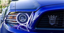 Load image into Gallery viewer, Oracle 13-14 Ford Mustang LED Projector Headlight Halo Kit - Red
