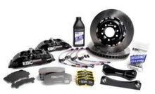 Load image into Gallery viewer, EBC Racing Volkswagen Polo GTI (AW) Black Apollo-4 Calipers 330mm Rotors Front Big Brake Kit