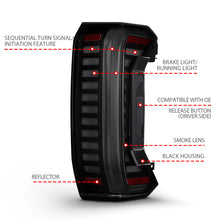 Load image into Gallery viewer, ANZO 22-24 Toyota Tundra Z-Series Full LED Tail Lights Smoke Lens Init/SeqSig- Pair
