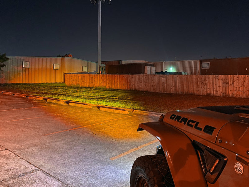 ORACLE Lighting 18-22 Jeep Wrangler JL Skid Plate w/ Integr LED Emitters - Amber SEE WARRANTY