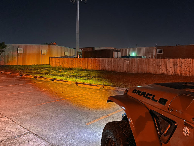 ORACLE Lighting 18-22 Jeep Wrangler JL Skid Plate w/ Integr LED Emitters - Amber