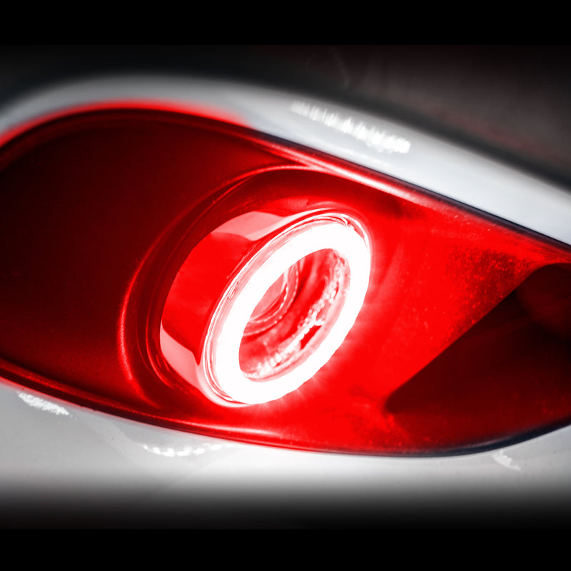 Oracle 04-09 Nissan Armada Surface Mount LED Fog Light Halo Kit - Red