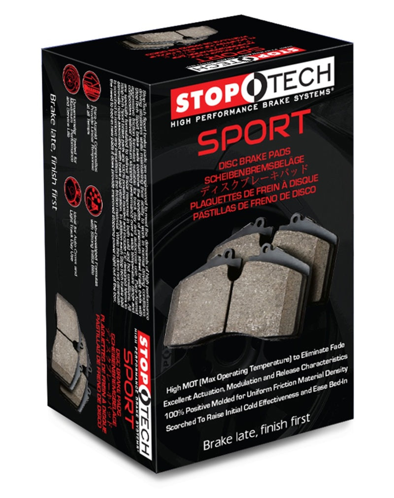 StopTech 12-19 Audi A6 / 11-18 Audi A7 Quattro Sport Brake Pads w/Shims and Hardware - Front