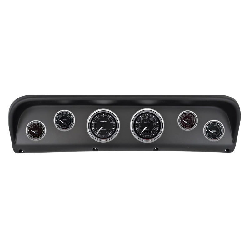 Autometer Chrono Chrome Direct Fit Dash Kit 67-72 Ford F100 (2 x 3-3/8in. / 4 x 2-1/16in.)