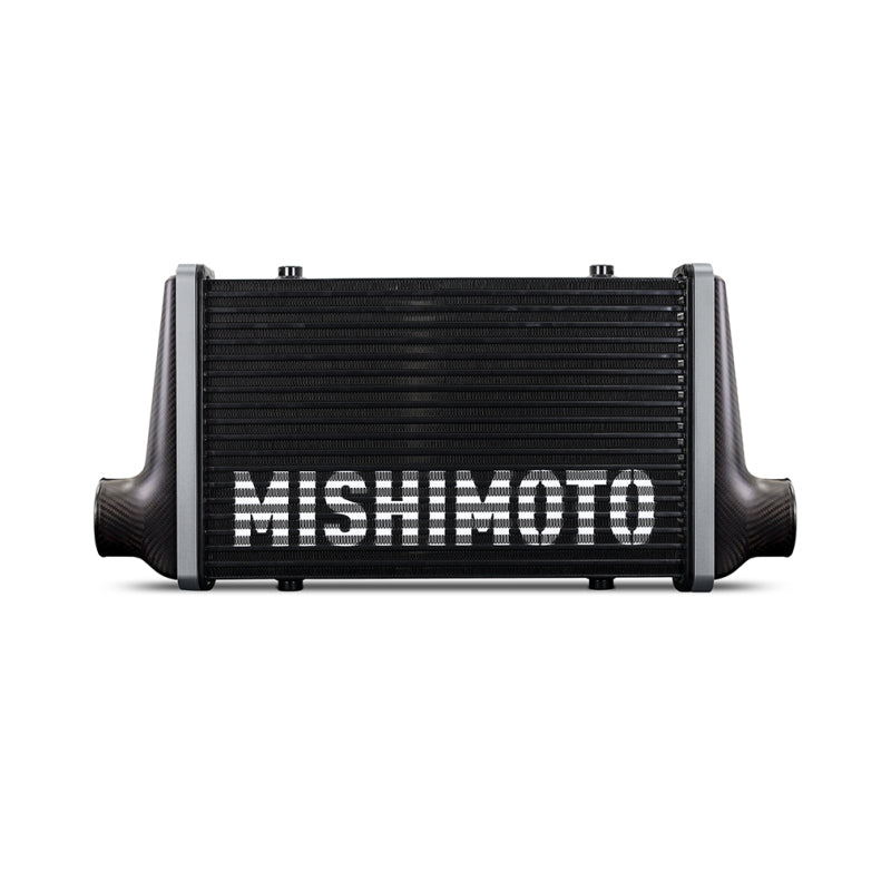 Mishimoto Universal Carbon Fiber Intercooler - Matte Tanks - 525mm Gold Core - S-Flow - GR V-Band