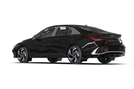 Rally Armor 24-26 Hyundai Elantra Black Mud Flap Metallic Black Logo