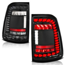 Load image into Gallery viewer, ANZO 19-24 RAM 1500 (Factory Halogen Models) Full LED Tail Lights SeqSig Black - Pair