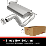 BRExhaust 18-25 Jeep Wrangler 2.0L Direct-Fit Replacement Rear Muffler Kit