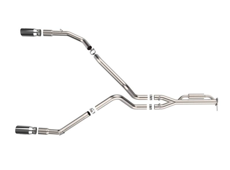 aFe Vulcan Series Cat-Back Exhaust System RAM 1500 2025 V6-3.0L (tt)- Polished Tips