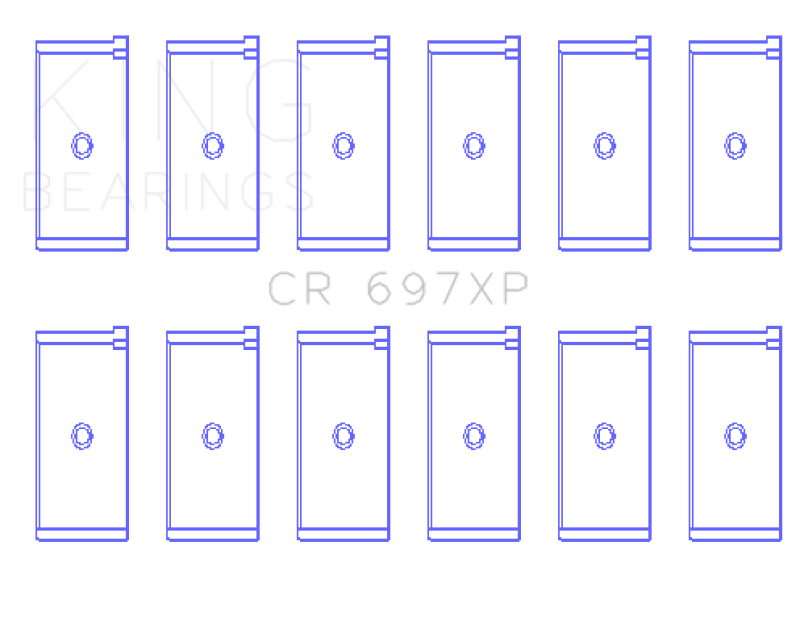 King Engine Bearings Jaguar 4.2L (Size STD) Rod Bearing Set