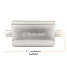 Load image into Gallery viewer, Mishimoto Universal Muffler with 2.5in Center Inlet/Outlet - Brushed