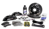 EBC Racing 09-18 Audi A6 2.0T Black Apollo-6 Calipers 380mm Rotors Front Big Brake Kit