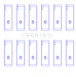 King Engine Bearings Suzuki H20A/H25A/H27A (Size +0.50mm) Connecting Rod Bearing Set