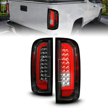 Load image into Gallery viewer, ANZO 15-21 GMC Canyon Full LED Taillights w/ Red Lightbar Black Housing/Clear Lens