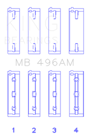 King Engine Bearings Mazda Kl V6 (Size +0.50mm) Main Bearing Set