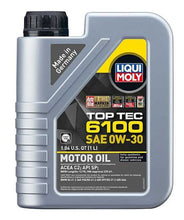 Load image into Gallery viewer, LIQUI MOLY 1L Top Tec 6100 Motor Oil SAE 0W30