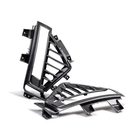 Anderson Composites 22-24 Cadillac CT5 Black Wing Type-OE Carbon Fiber Side Grilles