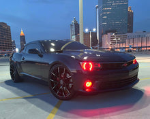 Load image into Gallery viewer, Oracle 14-15 Chevrolet Camaro Non-RS LED Round Style Headlight Halo Kit - Red