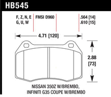 Load image into Gallery viewer, Hawk 04-09 Infiniti G35 3.5L Base Brembo Brakes OE Incl. Pin Clips Shims Front ER-1 Brake Pads