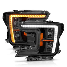 Load image into Gallery viewer, ANZO 18-20 Ford F-150 (w/Factory Halogen) Z-Series Full LED Proj Headlights Init/SeqSig - Pair