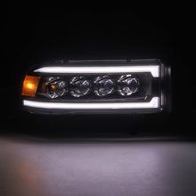 Load image into Gallery viewer, AlphaRex 94-01 RAM 1500 NOVA LED Proj Headlights Blk w/Activ Light/Seq Signal/SB DRL