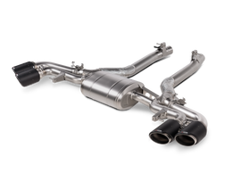 Akrapovic 2024+ BMW X5M / X6M (Face Lift) Slip-On Line (Titanium) w/Carbon Fiber Tips