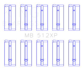 King Engine Bearings Ford Bda (Size STDX) Main Bearing Set