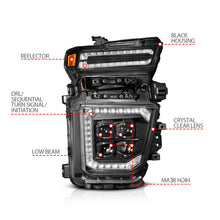 Load image into Gallery viewer, ANZO Z-Series 20-23 Chevy Silverado 2500/3500 Z-Series Full LED Proj Headlights Black - Pass. Side