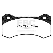 Load image into Gallery viewer, EBC Racing Wilwood Aero4 Radial Mount 6620 20mm SR-11 Sintered Race Pad