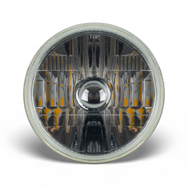Oracle 7in Sealed Beam Glass Lens Headlight  Non-Halo-Compatible with H4 LED Bulbs