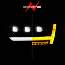 Load image into Gallery viewer, ANZO 19-24 RAM 1500 (New Body/OE Halogen) Full LED Proj Headlights DRL/SeqSig Black - Driver Side