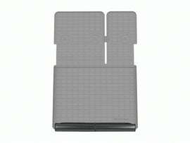 WeatherTech 19-22 Jeep Cherokee (Crgo FL on High) SeatBack Cargo Liner HP w/Bumper Protector - Grey