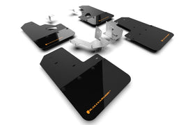 Rally Armor 21-25 Ford Bronco (Plstc Bmpr + RR - NO Rptr/Sprt) Blk Mud Flap w/Cy Orange Logo