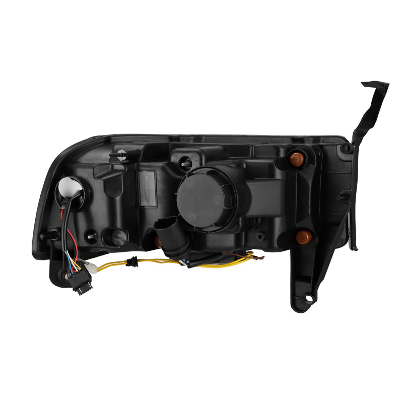 AlphaRex 94-01 RAM 1500 LUXX LED Proj Headlights Alpha-Blk w/Activ Light/Seq Signal/SB DRL