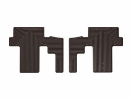 WeatherTech 22-26 Kia Carnival-8 Passenger-2nd Row Rear All-Weather Floor Mats 2pc - Cocoa