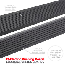 Load image into Gallery viewer, Go Rhino 22-24 Toyota Tundra DC 4dr E1 Electric Running Board Kit (No Drill) - Bedliner Coating