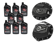 Load image into Gallery viewer, aFe Power Front/Rear Diff Cover Kit w/ Oil 13-18 Dodge L6 Trucks (AAM 9.25-12 &amp; AAM 11.5/12-14)