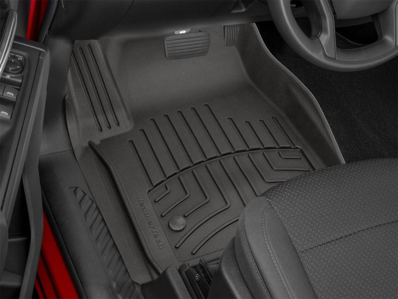WeatherTech 19-25 Chevy Silverado Double Cab Bench Front FloorLiner HP - Black