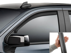 WeatherTech 19-26 Chevrolet Silverado Front Front Side Window Deflectors - Matte Blk