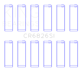 King Engine Bearings Holden 175/190 3.6L (Size +0.25mm) Connecting Rod Bearing Set